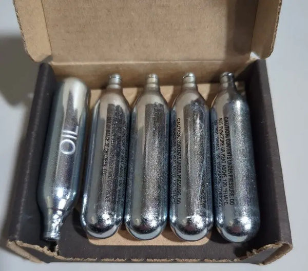 Byrna LE 12 Gram CO2 Cartridges For Byrna LE Pistol Launcher ( 9 CO2 + 1 CO2Oiler) Byrna